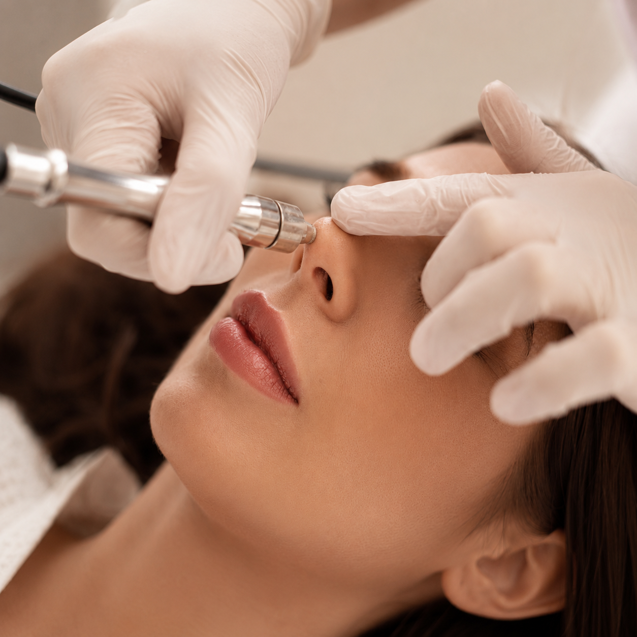 Rostro con piel luminosa — medicina estética